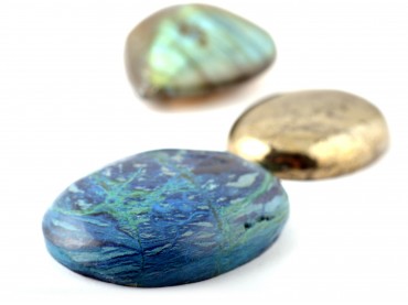 Azurit kaboson drágakő