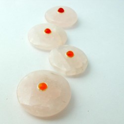 Rózsakvarc csakra kő Rózsakvarc csakra kő