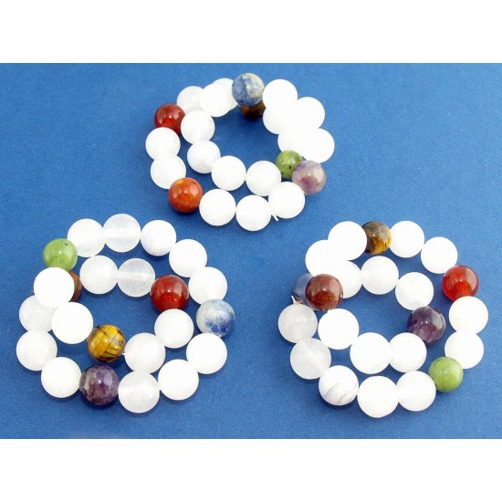 Ametiszt-jáde-jáspis-kalcedon-karneol-szodalit-tigrisszem karkötő