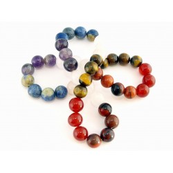 Csakra karkötő: ametiszt-jáde-jáspis-karneol-rózsakvarc-szodalit-tigrisszem Csakra karkötő: ametiszt-jáde-jáspis-karneol-rózsakvarc-szodalit-tigrisszem