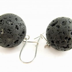 Lávakő fülbevaló Lávakő fülbevaló