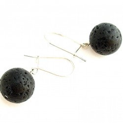 Lávakő fülbevaló Lávakő fülbevaló