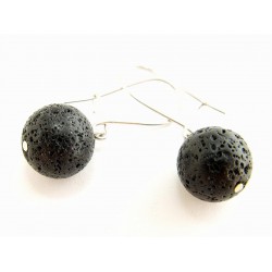 Lávakő fülbevaló