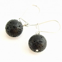 Lávakő fülbevaló Lávakő fülbevaló