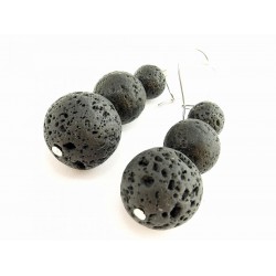 Lávakő fülbevaló