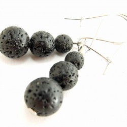 Lávakő fülbevaló Lávakő fülbevaló