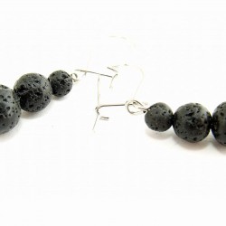 Lávakő fülbevaló Lávakő fülbevaló