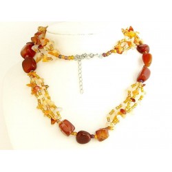 Karneol hosszú nyaklánc Karneol hosszú nyaklánc