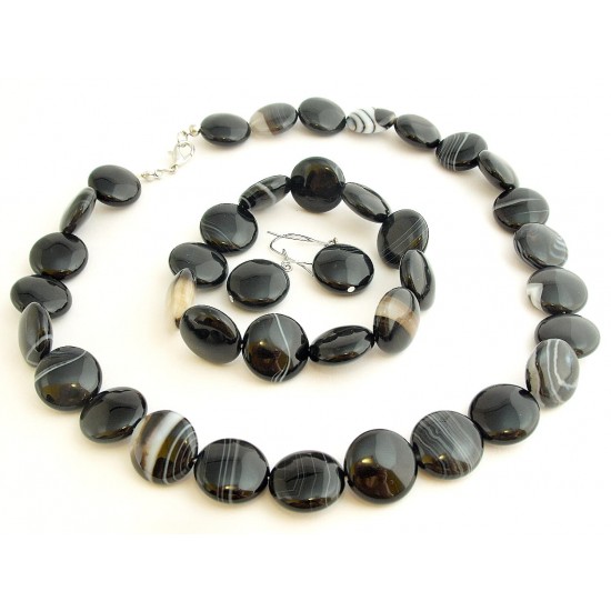 Sardonyx ékszergarnitúra