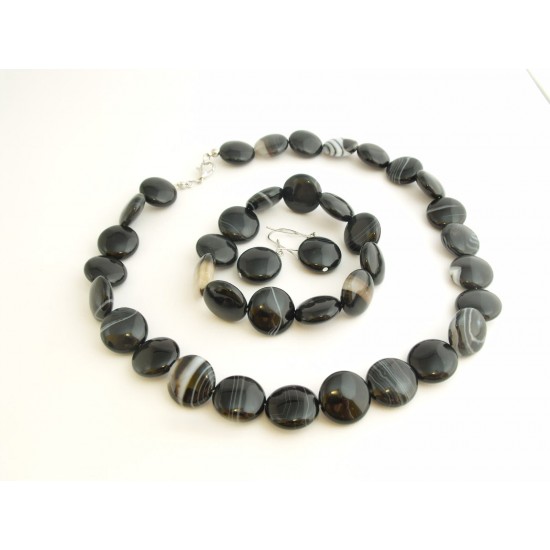 Sardonyx ékszergarnitúra