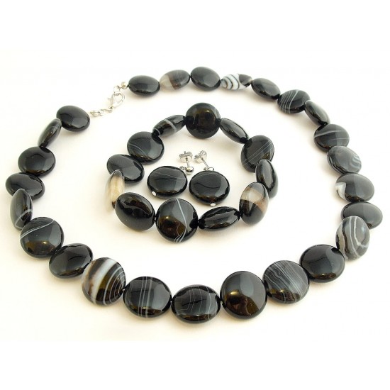 Sardonyx ékszergarnitúra