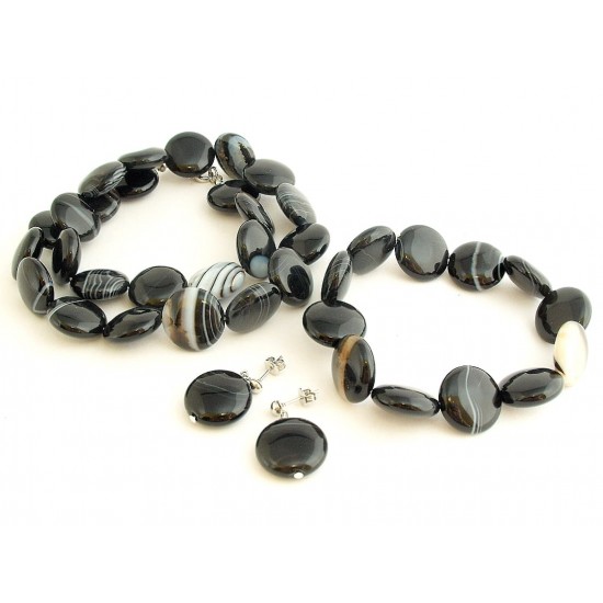 Sardonyx ékszergarnitúra