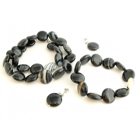 Sardonyx ékszergarnitúra