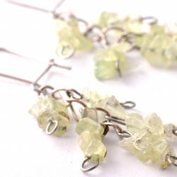 Prehnit fülbevaló Prehnit fülbevaló