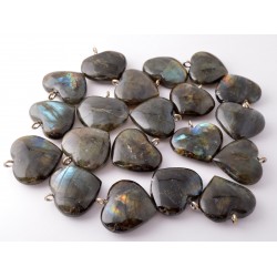 Labradorit szív medál Labradorit szív medál