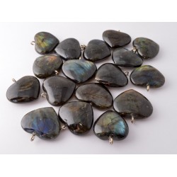 Labradorit szív medál Labradorit szív medál