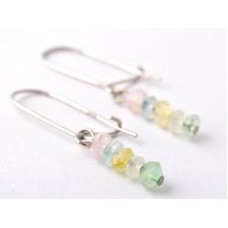 Akvamarin fülbevaló Akvamarin fülbevaló