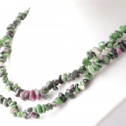 Rubin-zoisit nyaklánc Rubin-zoisit nyaklánc