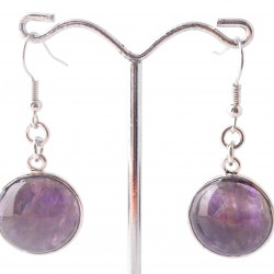 Védelmező hatású, pozitív energiákkal feltöltő ametiszt fülbevaló	 	Védelmező hatású, pozitív energiákkal feltöltő ametiszt fülbevaló