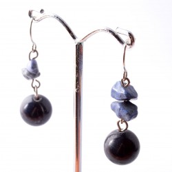 Szodalit fülbevaló Szodalit fülbevaló