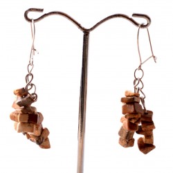 Célok megvalósítását segítő, érzelmi stabilitást erősítő képjáspis fülbevaló	 	Célok megvalósítását segítő, érzelmi stabilitást erősítő képjáspis fülbevaló