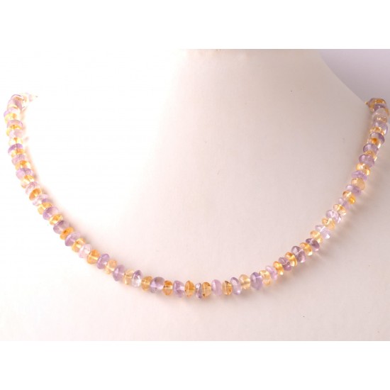 Ametiszt-citrin nyaklánc