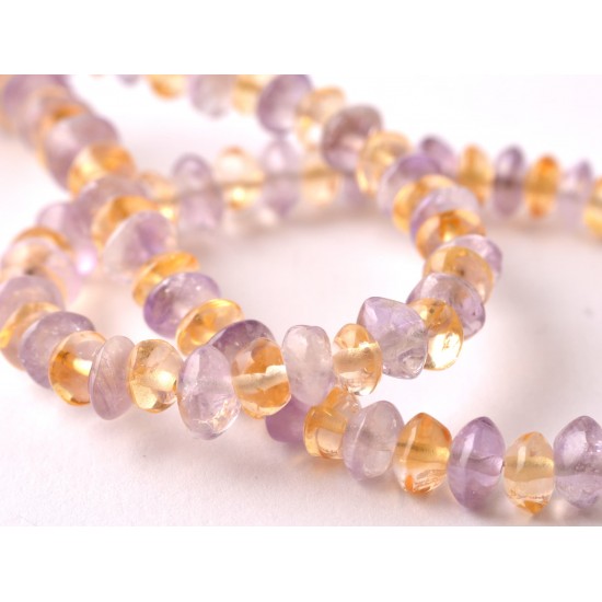 Ametiszt-citrin nyaklánc