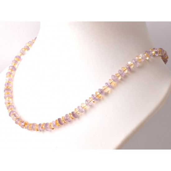 Ametiszt-citrin nyaklánc