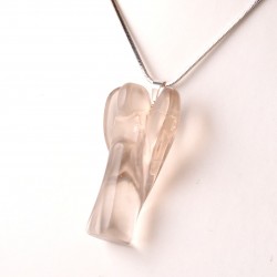 	Elfogadást segítő, fájdalmat enyhítő angyal füstkvarc medál 	