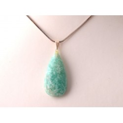 Nyugtató hatású, lelkierőt támogató amazonit medál elektroszmog ellen	 	Nyugtató hatású, lelkierőt támogató amazonit medál elektroszmog ellen