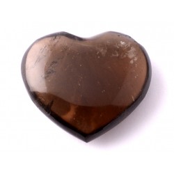 Füstkvarc  szív dísztárgy