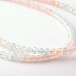 Boldogsághozó, lelki egyensúlyt segítő akvamarin-morganit nyaklánc	 	Boldogsághozó, lelki egyensúlyt segítő akvamarin-morganit nyaklánc