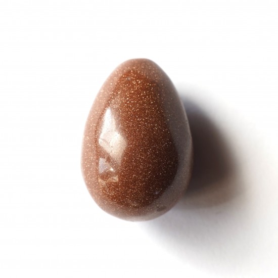 Negatív energiák ellen védő, önértékelést segítő goldstone ásvány tojás Negatív energiák ellen védő, önértékelést segítő goldstone ásvány tojás