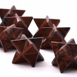 Mahagóni obszidián merkaba kristály Mahagóni obszidián merkaba kristály