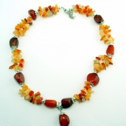 Achát-karneol nyaklánc Achát-karneol nyaklánc