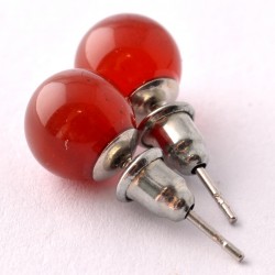 Női problémákon segítő, májat támogató karneol fülbevaló	 	Női problémákon segítő, májat támogató karneol fülbevaló