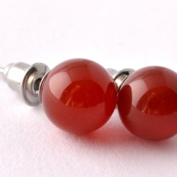 Női problémákon segítő, májat támogató karneol fülbevaló	 	Női problémákon segítő, májat támogató karneol fülbevaló