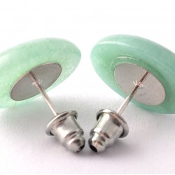 Szívpanaszokat csökkentő, nyugtató hatású aventurin fülbevaló	 	Szívpanaszokat csökkentő, nyugtató hatású aventurin fülbevaló