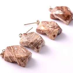 Türelemre intő, feszültségoldó, nyugtató hatású jáspis fülbevaló	 	Türelemre intő, feszültségoldó, nyugtató hatású jáspis fülbevaló