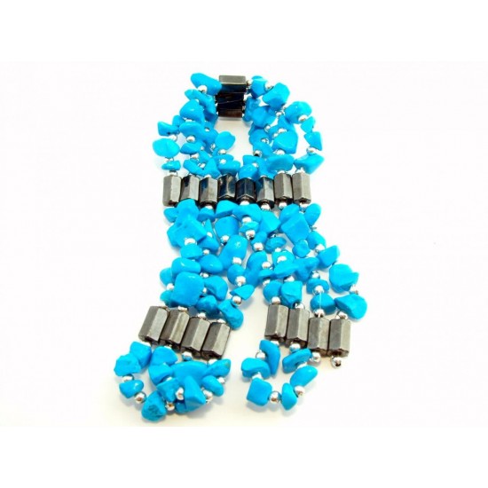 Howlit-magnetit nyaklánc Howlit-magnetit nyaklánc