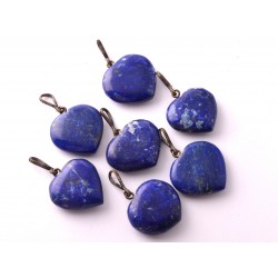 Eredeti afganisztáni lápisz lazuli pufi szív medál Eredeti afganisztáni lápisz lazuli pufi szív medál