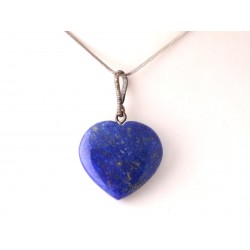 Eredeti afganisztáni lápisz lazuli pufi szív medál