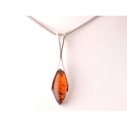 Borostyán ezüst medál