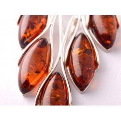 Borostyán ezüst medál