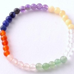 Ametiszt-szodalit-karneol-rózsakvarc-aventurin-hegyikristály-kalcit gyerek karkötő