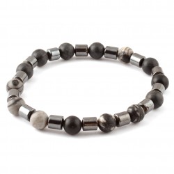 Hematit-jáspis férfi karkötő