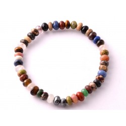 Aventurin-hegyikristály-hematit-howlit-jáspis-lápisz lazuli-... ásvány karkötő Aventurin-hegyikristály-hematit-howlit-jáspis-lápisz lazuli-... ásvány karkötő