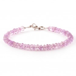 Ametiszt fazettált karkötő