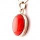 Eredeti vörös korall ezüst medál