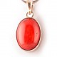 Eredeti vörös korall ezüst medál